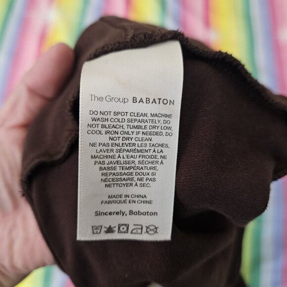 The Group Babaton Brown Sleeveless V-neck Stretch Romper Women's Size XS - Picture 6 of 8